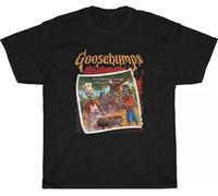 BXNHYESWS Goosebumps Vintage Say Cheese and Die T-Shirt Colour Hemden(Small)