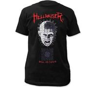 BXNHYESWS k8o7nr Summer Hellraiser Pinhead Hell on Earth Movie Men's Black T-Shirt Manches Courtes(3X-Large)