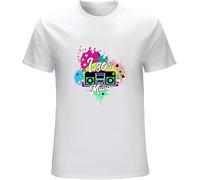 BXNHYESWS Ladies I Love The 80S Television T-Shirt Mens 1980S Retro Lady Cotton Short Sleeve Shirt XS Manches Courtes(Medium)