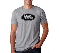 BXNHYESWS Landrover Man T Shirt Raglan Sleeve Funny Car Brand Mens Homme Printed Grey Manches Courtes(X-Large)