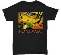 BXNHYESWS Man's T-Shirt The Yellow Cow by Franz Marc S-3XL Black XS Manches Courtes(Large)