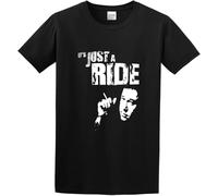 BXNHYESWS Men's Bill Hicks Inspired Just A Ride Relentless Sane T-Shirt Black Manches Courtes(XX-Large)