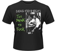 BXNHYESWS Men's Dead Kennedys Too Drunk to Fuck (Single) Crew Neck Short Sleeve T-Shirt, Black, Large Hemden(3X-Large)