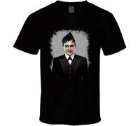BXNHYESWS Men's Oswald Cobblepot The Penguin Gotham TV Fan T Shirt Black Hemden(Large)