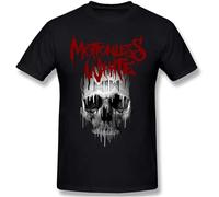 BXNHYESWS Motionless in White Mens Comfortable Tshirt Black Manches Courtes(Medium)