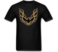 BXNHYESWS MOYI Men's Pontiac Firebird Logo GTA Trans-Am T-Shirt Manches Courtes(Medium)