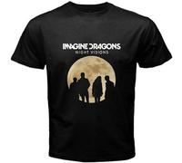 BXNHYESWS New Night Visions Mens Black T-Shirt Size Black Manches Courtes(3X-Large)