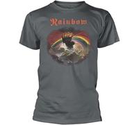 BXNHYESWS Rainbow - Rising Distressed (Charcoal) T-Shirt Hemden(Medium)