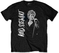 BXNHYESWS Rod Stewart Admat Unisex Black T Shirt Hemden(X-Large)