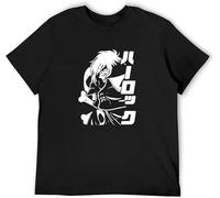 BXNHYESWS Summer T-Shirt Space Pirate Captain Harlock Albator Anime Carefully Designed, Every Design is Just Right Black Manches Courtes(Medium)