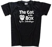BXNHYESWS The in The Box by Schrdinger Quantum Physics T Shirt S XXXL Men T Shirt 100% Cotton Sleeve Shirt Black Hemden(Medium)