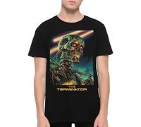 BXNHYESWS The Terminator T-800 T-Shirt Manches Courtes(X-Large)