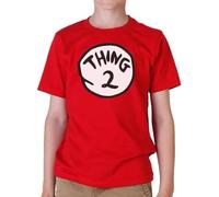 BXNHYESWS Thing 2 Dr Seuss Costume T-Shirt 2018 World Book Day Children's Books Boys & Girls Hemden(Large)