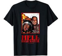 BXNHYESWS Vgtr Hell High Water City Mgue Funny Black T-Shirt Gift Black Hemden(3X-Large)
