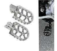 BXNLY Pédale de Repos Repose-Pieds pour Pédales De Moto, Accessoires pour H-Onda XR125 XR125L 2010-2015, 2014, 2013, 2012 Et 2011(Silver)