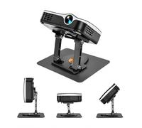 BXUUXA Support de Videoprojecteur Projecteur, Support de Projecteur Rotatif à 360° Support Videoprojecteur Surface de la Table Support Pliable pour Projecteur avec Interface à Vis 1/4" Noir