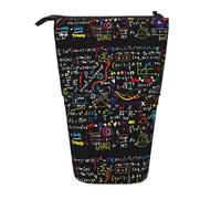 Bxzpzplj Trousse à crayons rétractable avec impression de formule mathématique pour bureau, papeterie, travail, Formule mathématique., Taille unique