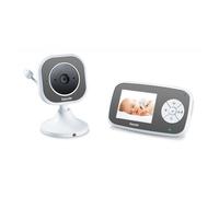 Beurer Babyphone vidéo BY 110 – Vision nocturne infrarouge, portée 300 m, alarme de température