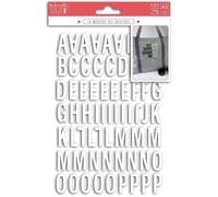 by Alphabet Thermocollant 126 Lettres Tissu Flex Blanc Customisation Vêtements & Décoration Taille 2,1 cm Facile à Poser Lavable à