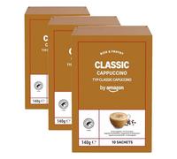 by Amazon 10 Sachets de Cappuccino * 14g, Lot de 30 - Certifié Rainforest Alliance