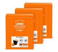by Amazon Café Capsules Lungo Intensité 2 Compatible Dolce Gusto, 48 capsules, 3 lot de 16