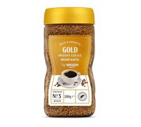 by Amazon Cafè instantané Gold, torréfaction moyennement poussée, 200g, lot de 1 - Certifié Rainforest Alliance
