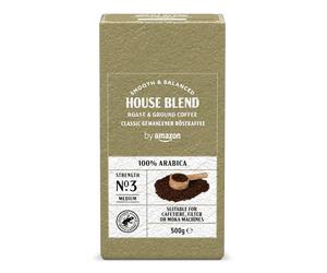 by Amazon Coffee Classic 100% Arabica, Café Torréfié Moulu, Torréfaction Moyenne, 500g (1 Paquet de 500g) - Certifié Rainforest Alliance