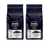 by Amazon Grains de Café Intenso, Torréfaction Légère, 1kg (2 paquets de 500g) - Certifiés Rainforest Alliance