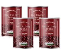 by Amazon Haricots Rouges Dans De L'eau, 400g (Lot de 4)