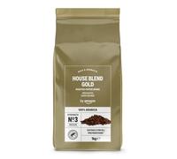 by Amazon House Blend Gold, café torréfié en grains 100% arabica, intensité 3 - moyenne, 1 kg