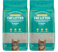 by Amazon Litière pour Chat Fine et Agglomérante, sans Parfum, 10L (2 Paquet)