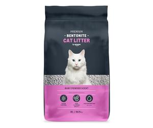by Amazon Litière pour Chat Premium avec Bentonite, Parfum Talc, 25L (1 Paquet) (Anciennement sous la Marque Lifelong, Même Produit)