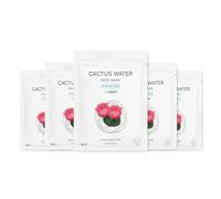 by Amazon Masque en tissu pour le visage hydratant à l'eau de cactus, 18 ml, Lot de 5