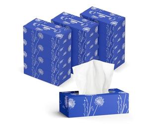 by Amazon Mouchoirs en Papier 3 Épaisseurs, 1 080 Feuilles (12 Paquets de 90 Feuilles)