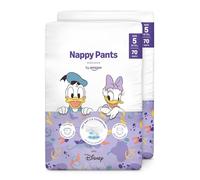 by Amazon pañales de aprendizaje Disney, talla 5 (de 12 a 17 kg), 140 unidades (2 paquetes de 70), blancos, paquete mensual (anteriormente de la marca Mama Bear, mismo producto)