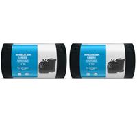 by Amazon Sacs pour Poubelles à Roulettes (Dessus Plat) 30 x 240litres (Lot de 2)