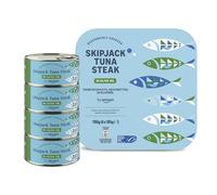 by Amazon Thon listao entier dans de l'huile d'olive, 195g, lot de 4