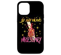By Any Means Necessary Graduation HBCU Educated Black Girl Coque pour iPhone 12/12 Pro