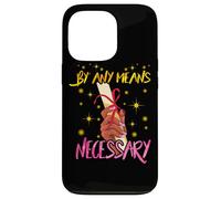 By Any Means Necessary Graduation HBCU Educated Black Girl Coque pour iPhone 13 Pro