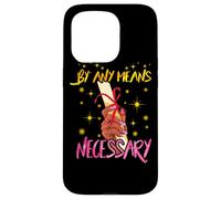 By Any Means Necessary Graduation HBCU Educated Black Girl Coque pour iPhone 15 Pro