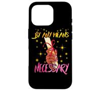 By Any Means Necessary Graduation HBCU Educated Black Girl Coque pour iPhone 16 Pro