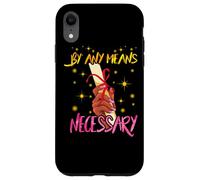 By Any Means Necessary Graduation HBCU Educated Black Girl Coque pour iPhone XR
