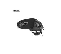 BY-BM3031 Microphone à condensateur pour fusil de chasse intégré Mic Contrôle supercardioïde à 3 niveaux Contrôle du gain Filtre coupe-bas Fiche de