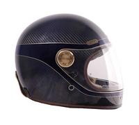BY CITY Casque moto Roadster III Golden / Blue Carbon XL