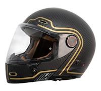 BY CITY Casque moto 90 Degrees Gold / Carbon L