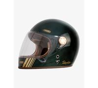 BY CITY Casque Roadster III en fibre de verre, vert foncé, tailles XS-XXL (S)