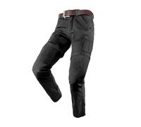 BY CITY Pantalon de moto pour homme Air III Man avec jambes amovibles et protections amovibles au niveau des genoux et des hanches., Noir , 46