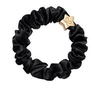 By Eloise London Gold Star Silk Scrunchie couleur Black