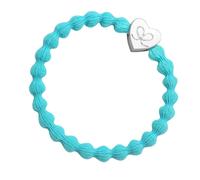 By Eloise London Silver Heart couleur Neon Blue
