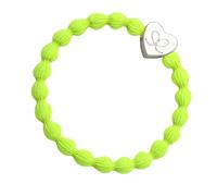 By Eloise London Silver Heart couleur Neon Lemon Yellow
